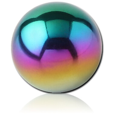 Threaded Ball - Titanium - Plain