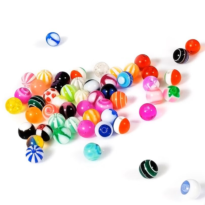 Threaded Ball - UV Plastic - Mixed