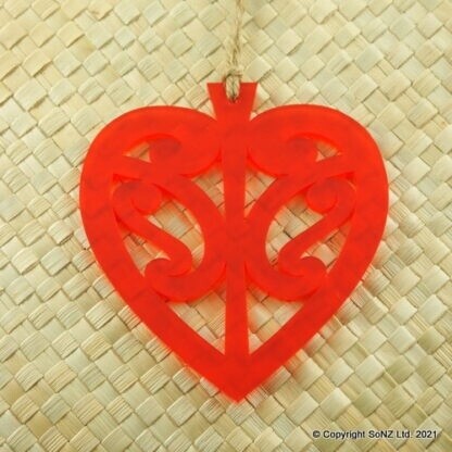 Kowhaiwhai Heart Wall Decoration