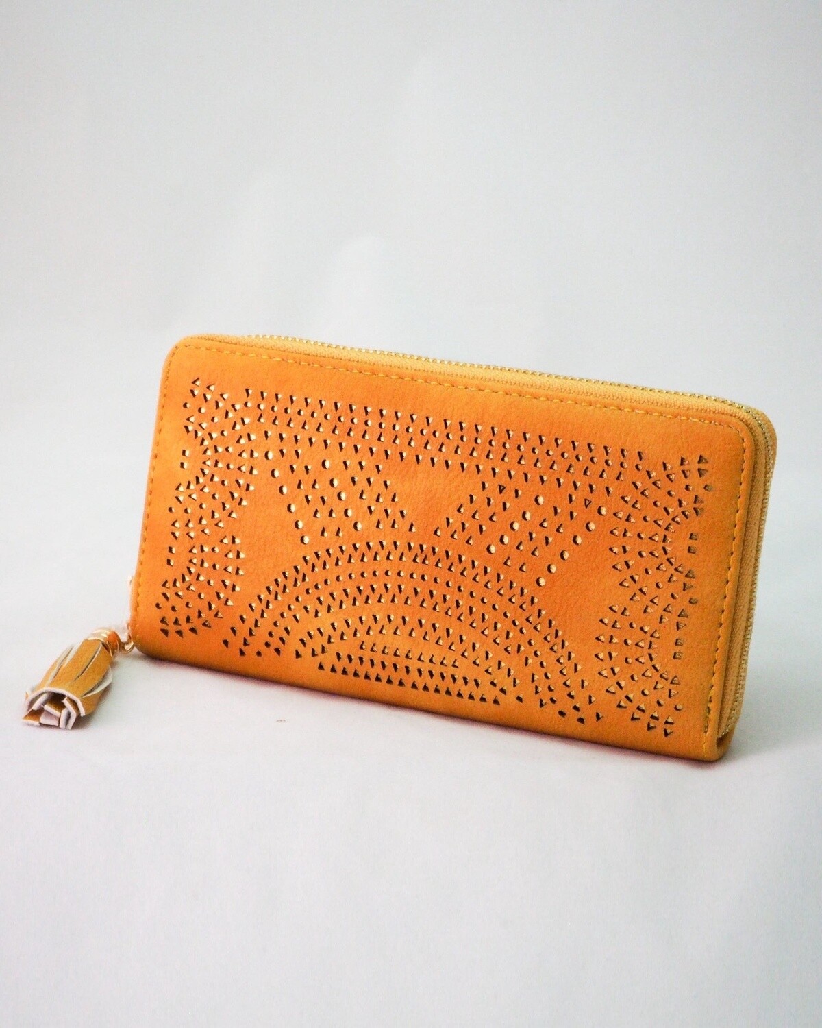 Tassle Purse / Wallet - Mustard