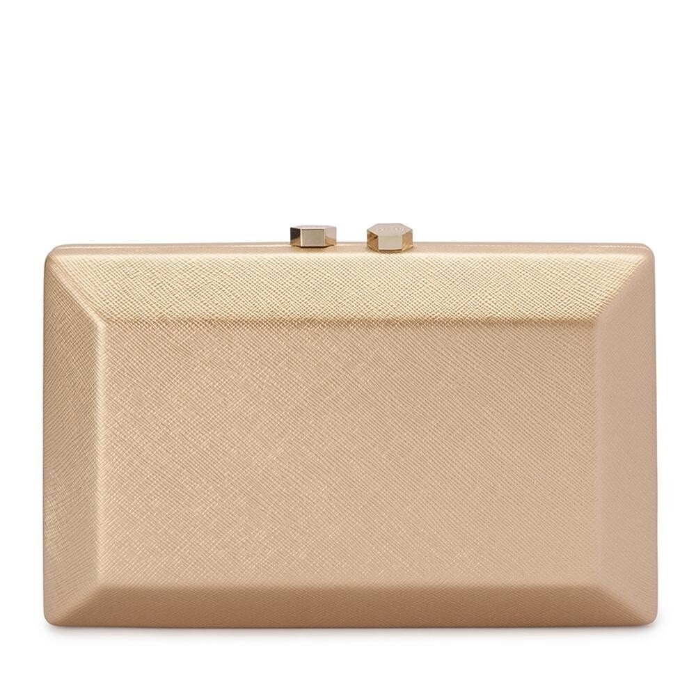 Clutch with Gold Clasp