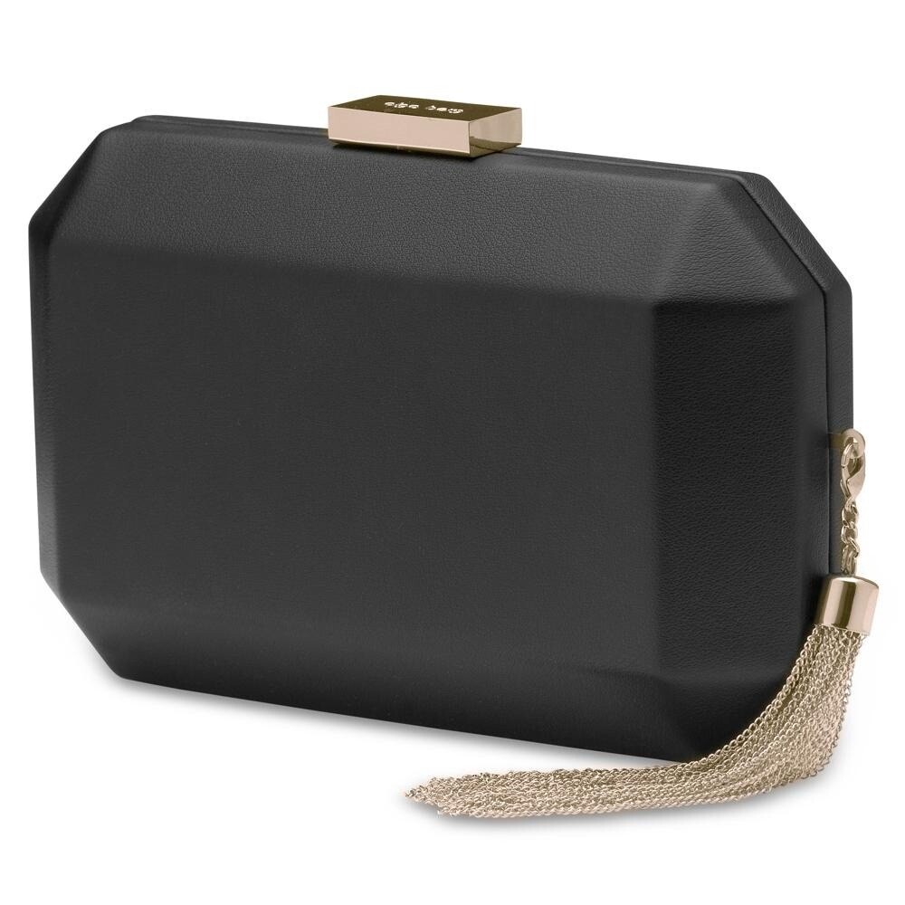 Olga Berg | OB7151 Faceted Clutch with Tassel