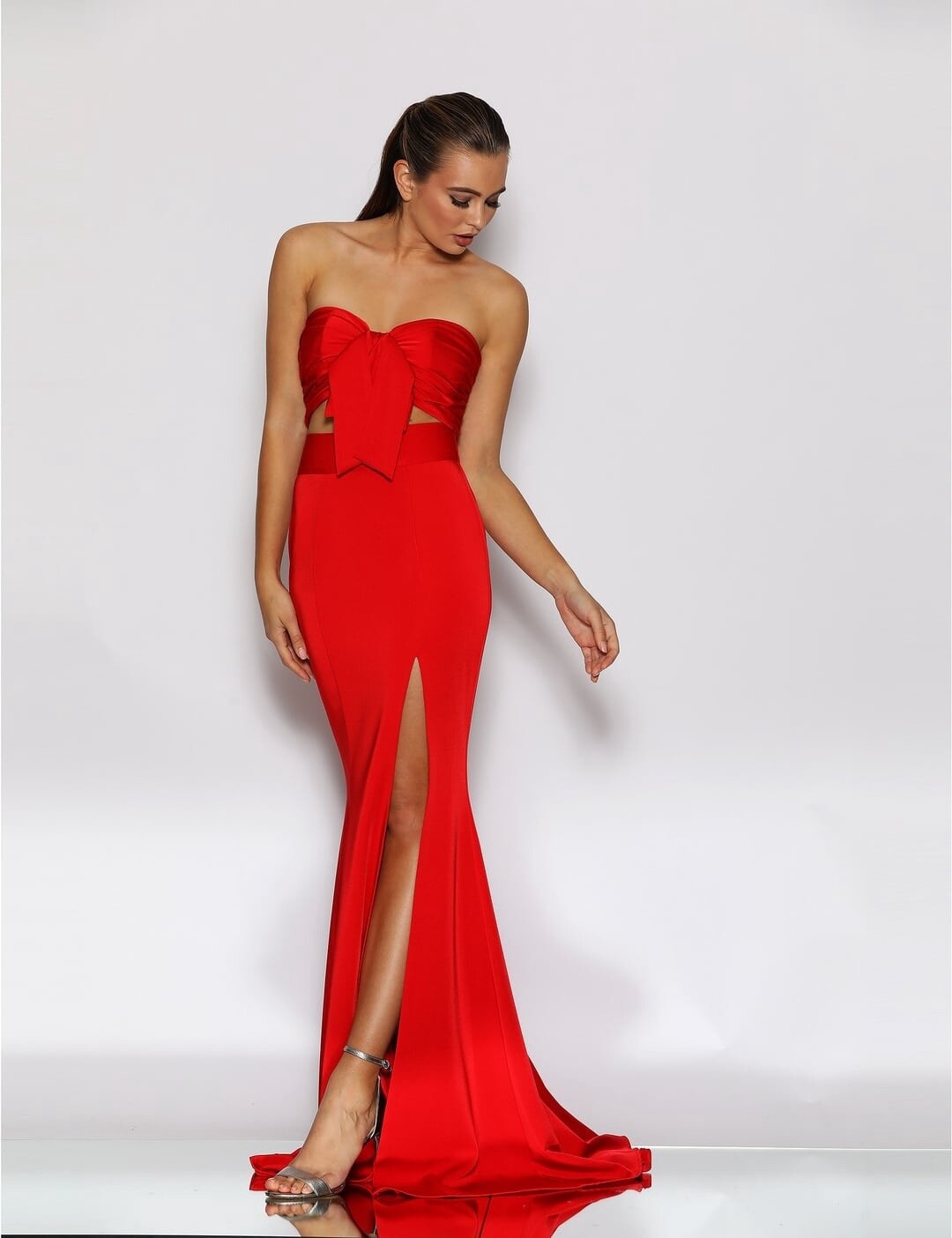 Jadore | JX2043 Two Piece Gown - Red - Size 8