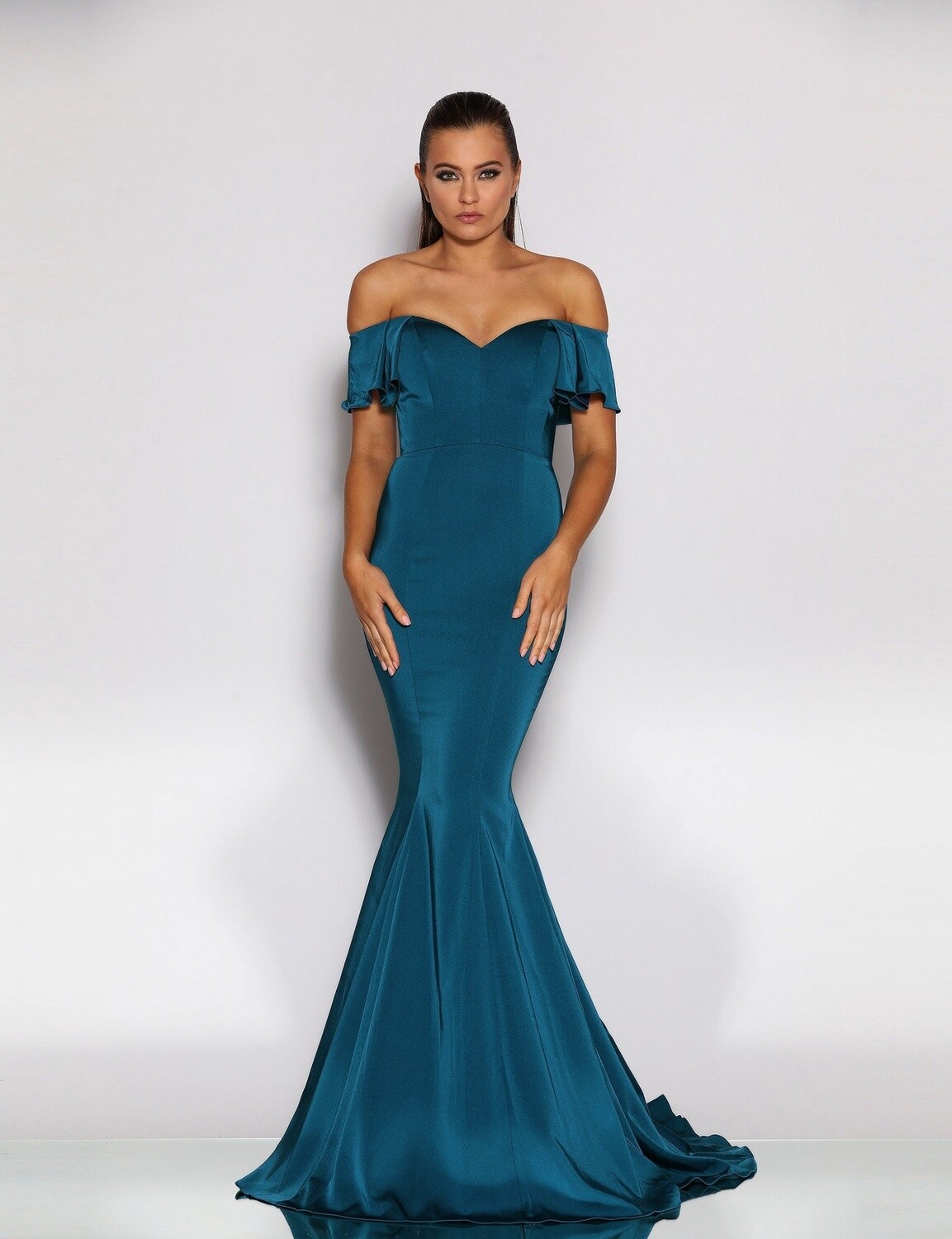 Jadore | JX2040 Off Shoulder - Teal - Size 8