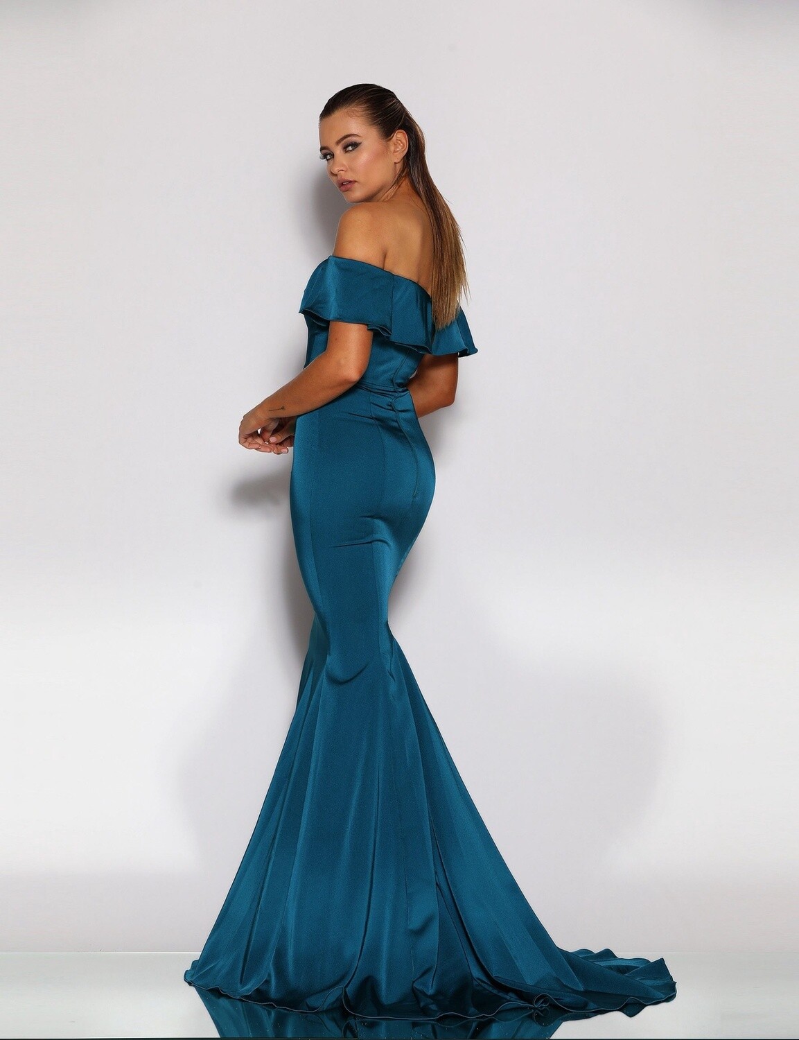 Jadore | JX2040 Off Shoulder - Teal - Size 8