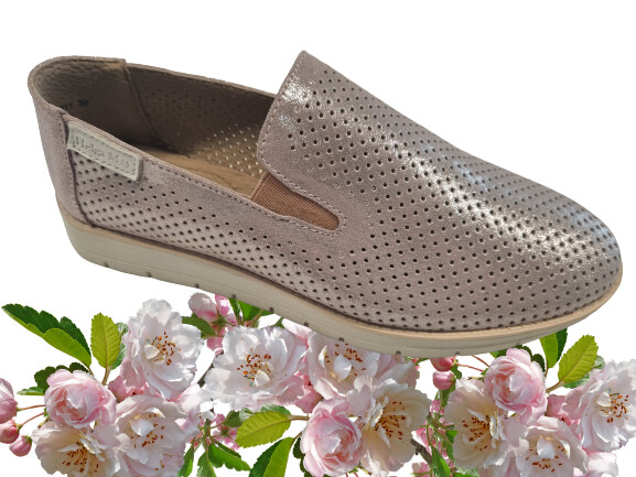 Helga May | Netta - Genuine Leather Shoe  - Pink - Size 39