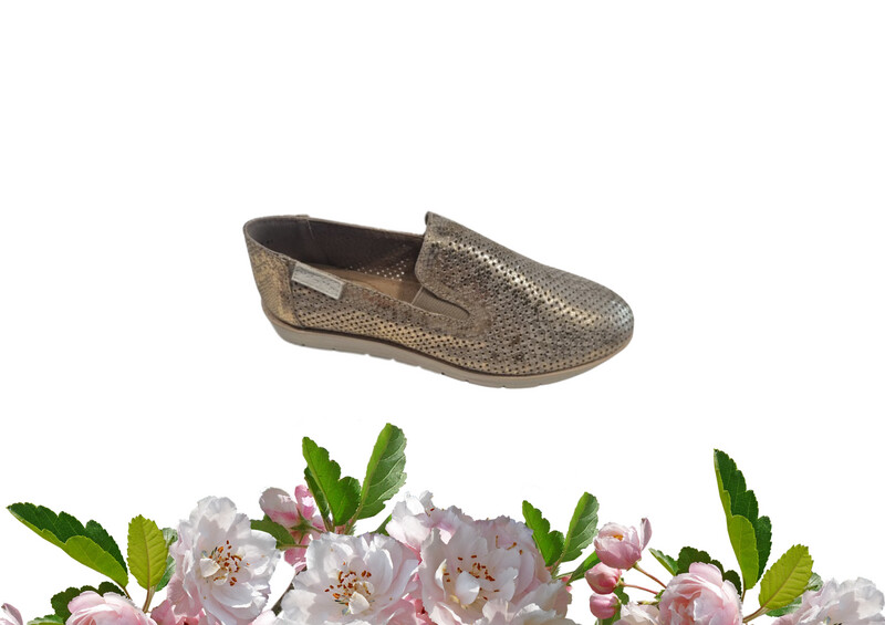 Helga May | Netta - Genuine Leather Shoe - Copper - Size 41