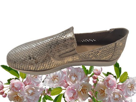 Helga May | Netta - Genuine Leather Shoe - Copper - Size 41