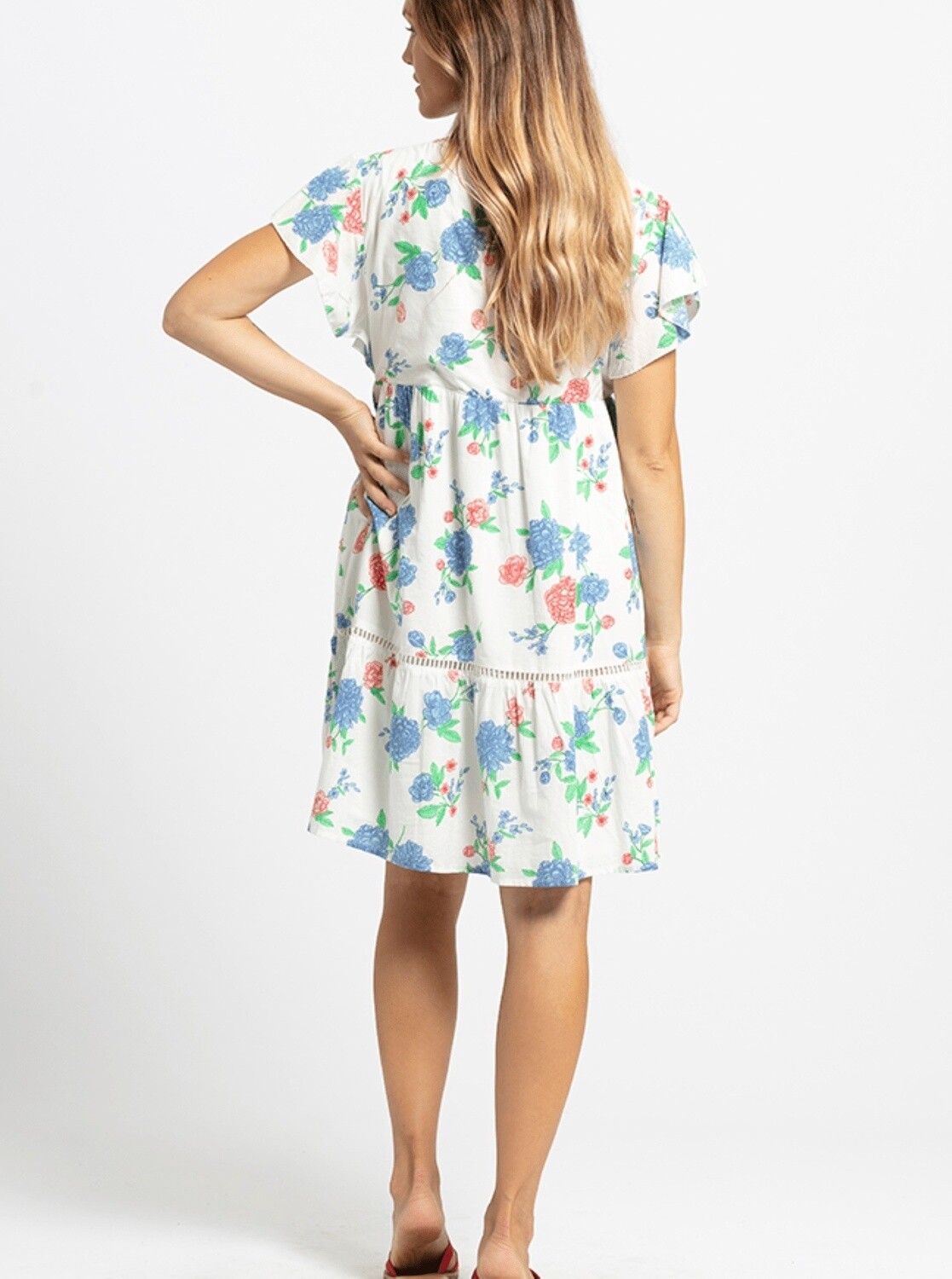 Kaja | Belinda Short Dress - White Floral