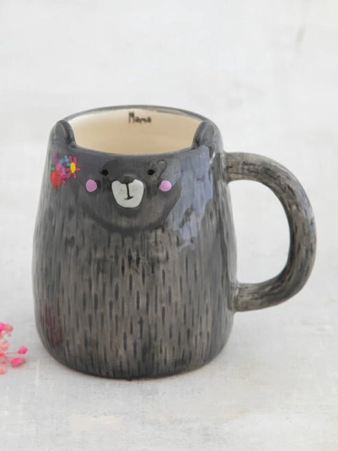 Ceramic Folk Art Mug | Mama Bear 470ML