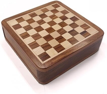 Mini Chess Set in Wooden Box