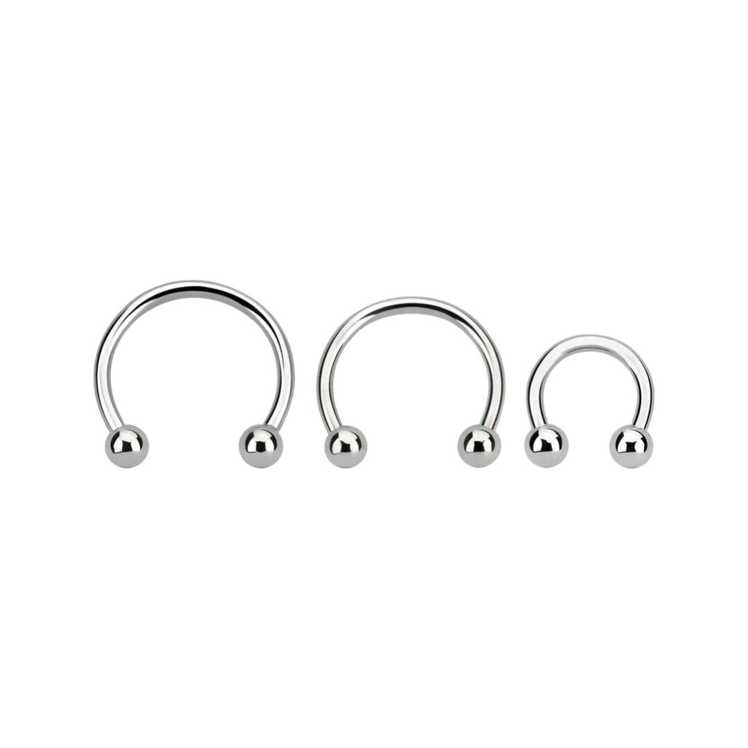 16G Circular Barbell - Surgical Steel - 3mm Ball