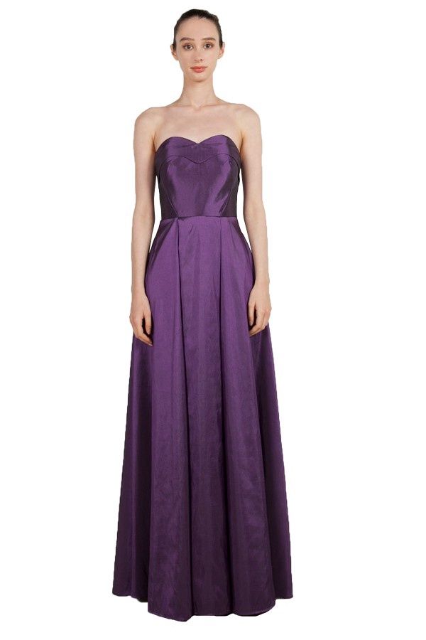 Sateen Tafetta Sweetheart Strapless Gown