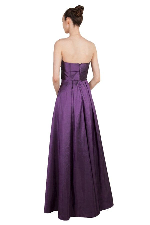 Sateen Tafetta Sweetheart Strapless Gown