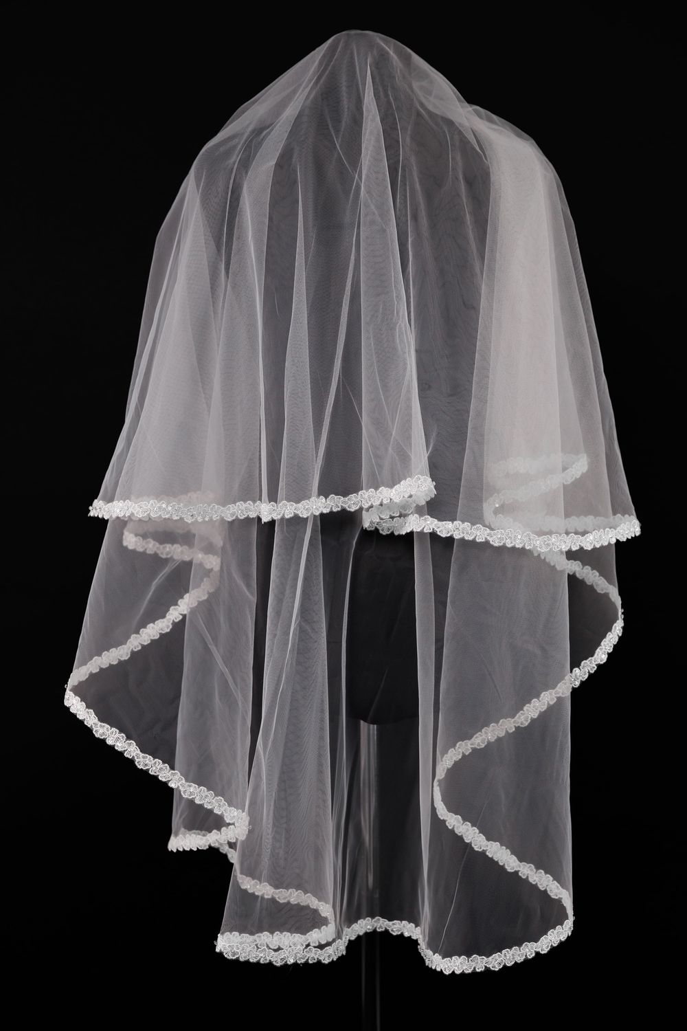 Embroidered Edged Veil 4