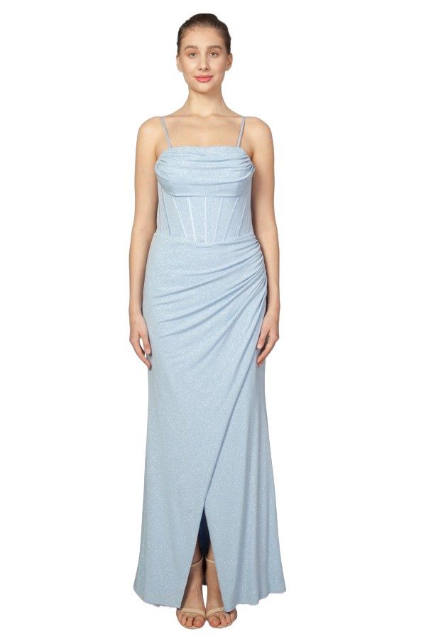 Shimmer Corset Fitted Ball Gown