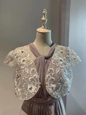 Jadore - Ivory Embellished Jacket/Bolero