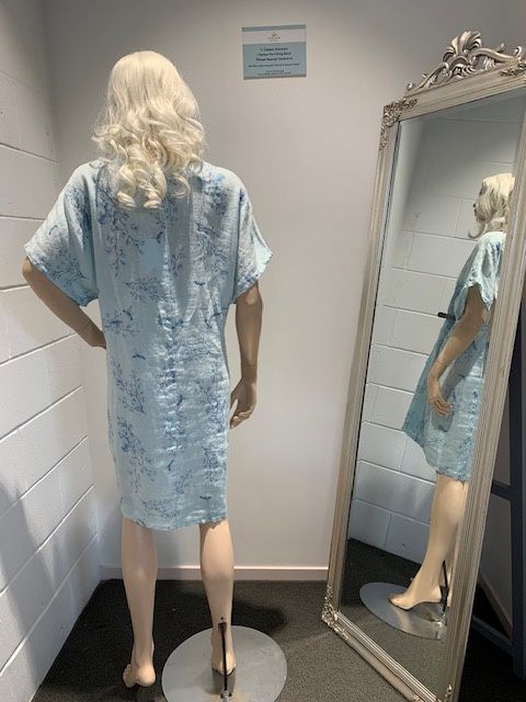 Baby Blue French Bird Tunic Dress