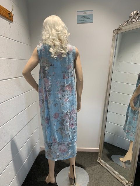 Baby Blue Scarlet Rose Maxi