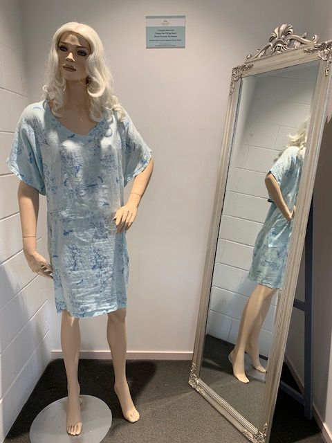 Baby Blue French Bird Tunic Dress