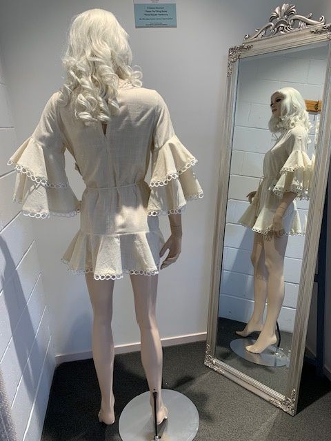 Beige Short Dress - Size 12