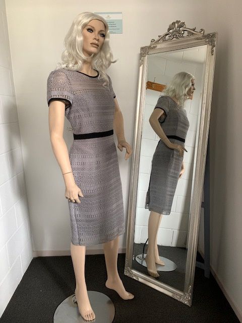 Belgrave Contrast Dress Grey