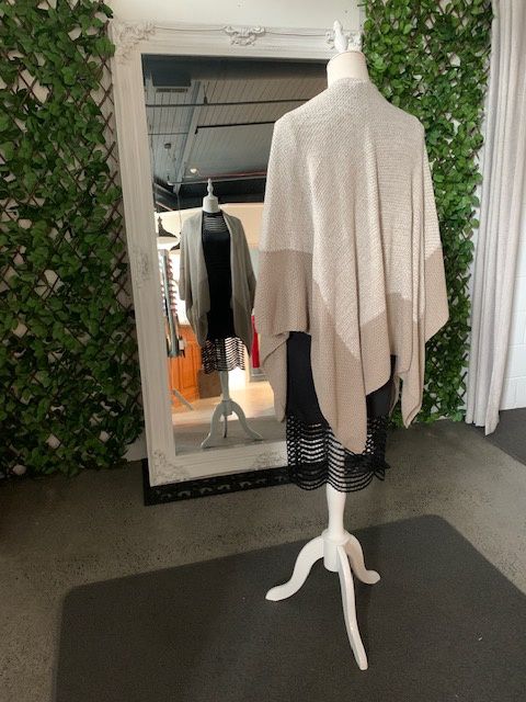 Cream Poncho