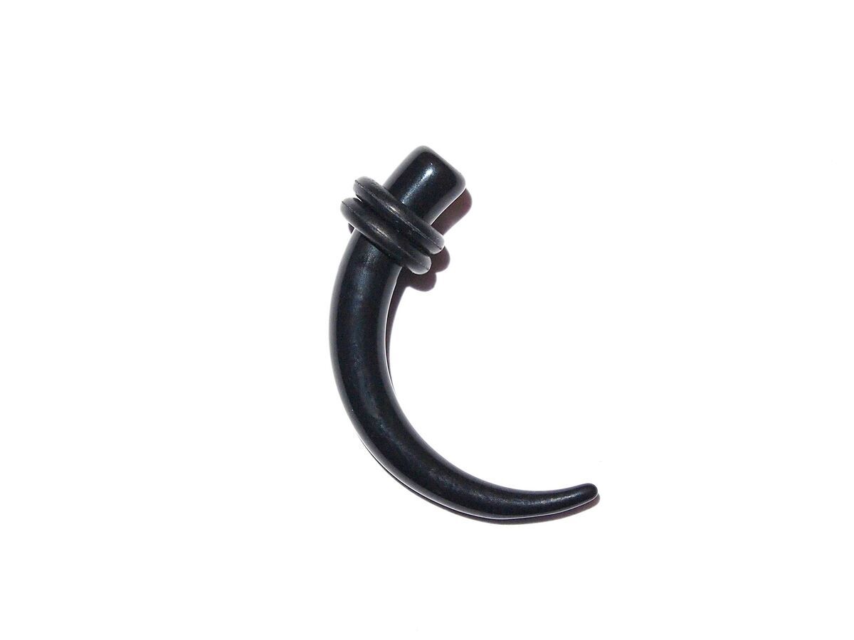 Stretcher - Curved Taper - 8mm, Colour: Black, Size: 8mm