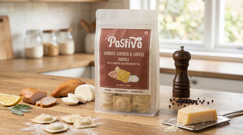 Smoked Chicken & Cheese Ravioli