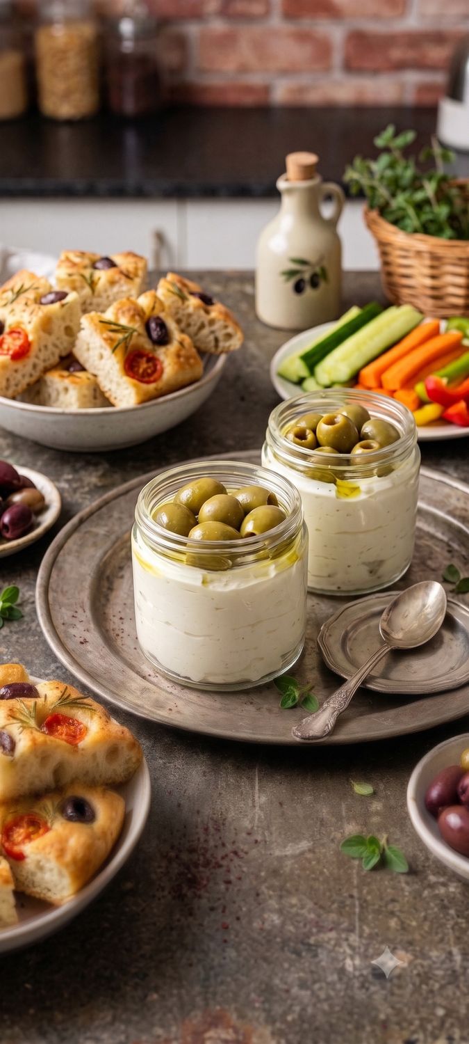 Whipped Feta &amp; Olives