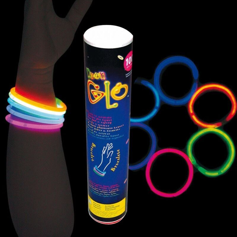 Tube 100 bracelets coul. Ass.
