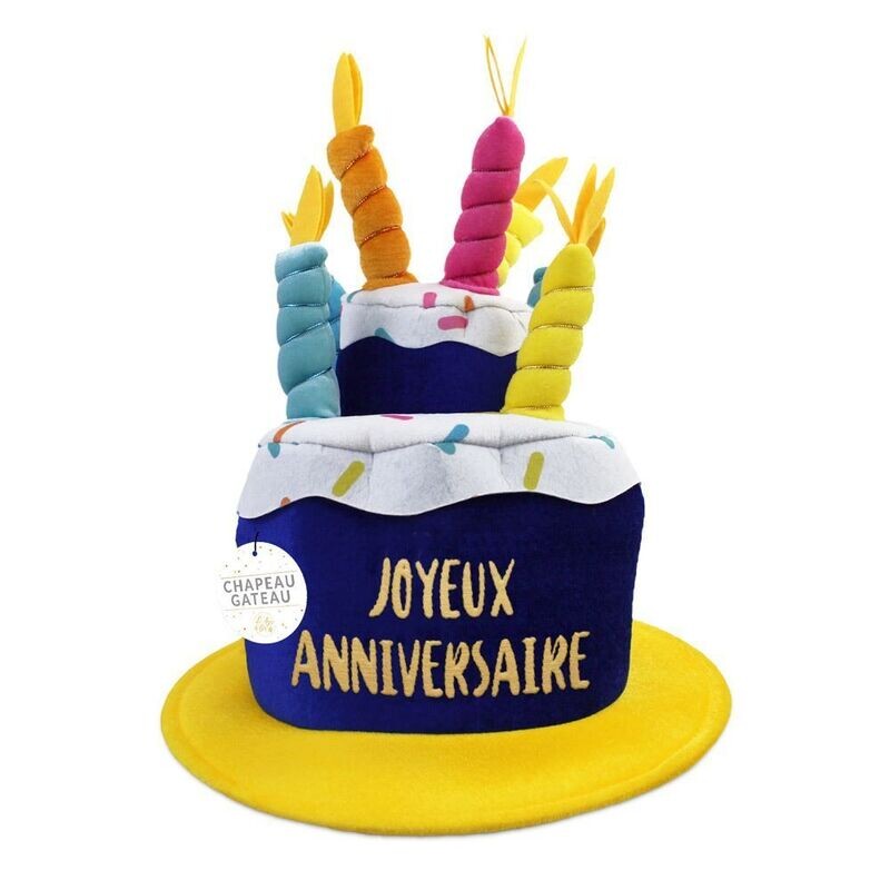 Chapeau gâteau anniversaire