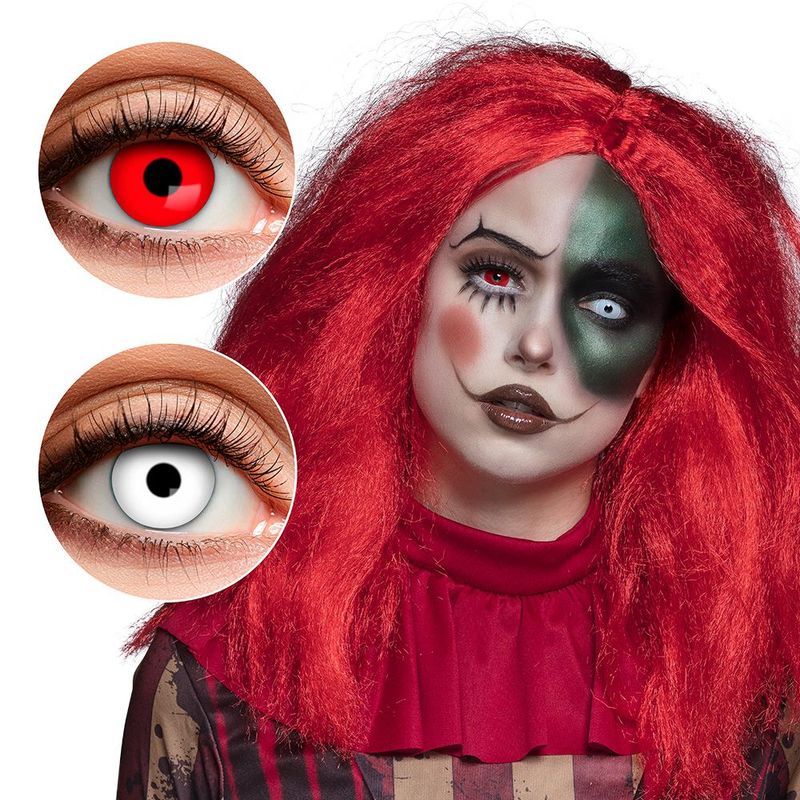 Lentille duo creepy clown 3 mois