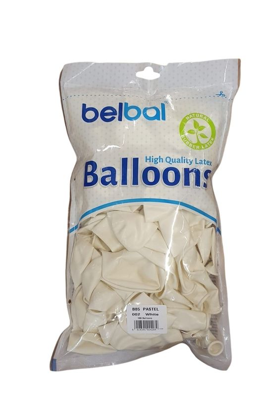 Ballon latex blanc par 100