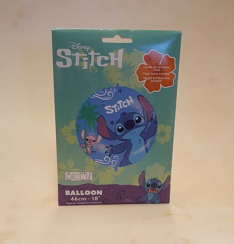 Ballon aluminium 46cm Stitch