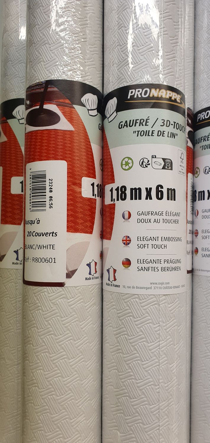 Nappe papier damassée 1,20mX6m