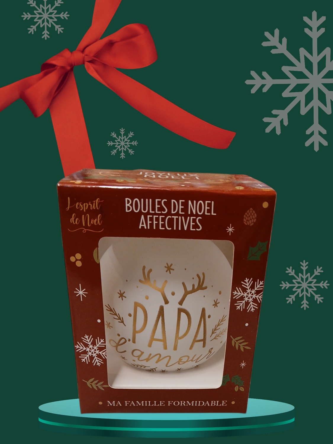 Boule de Noël Papa adoré
