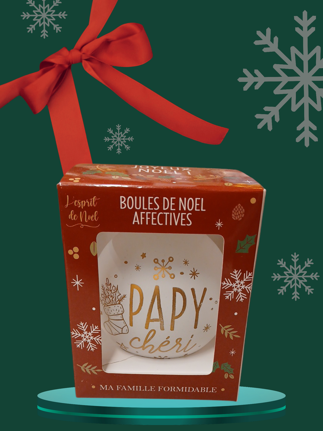 Boule de Noël Papy cheri