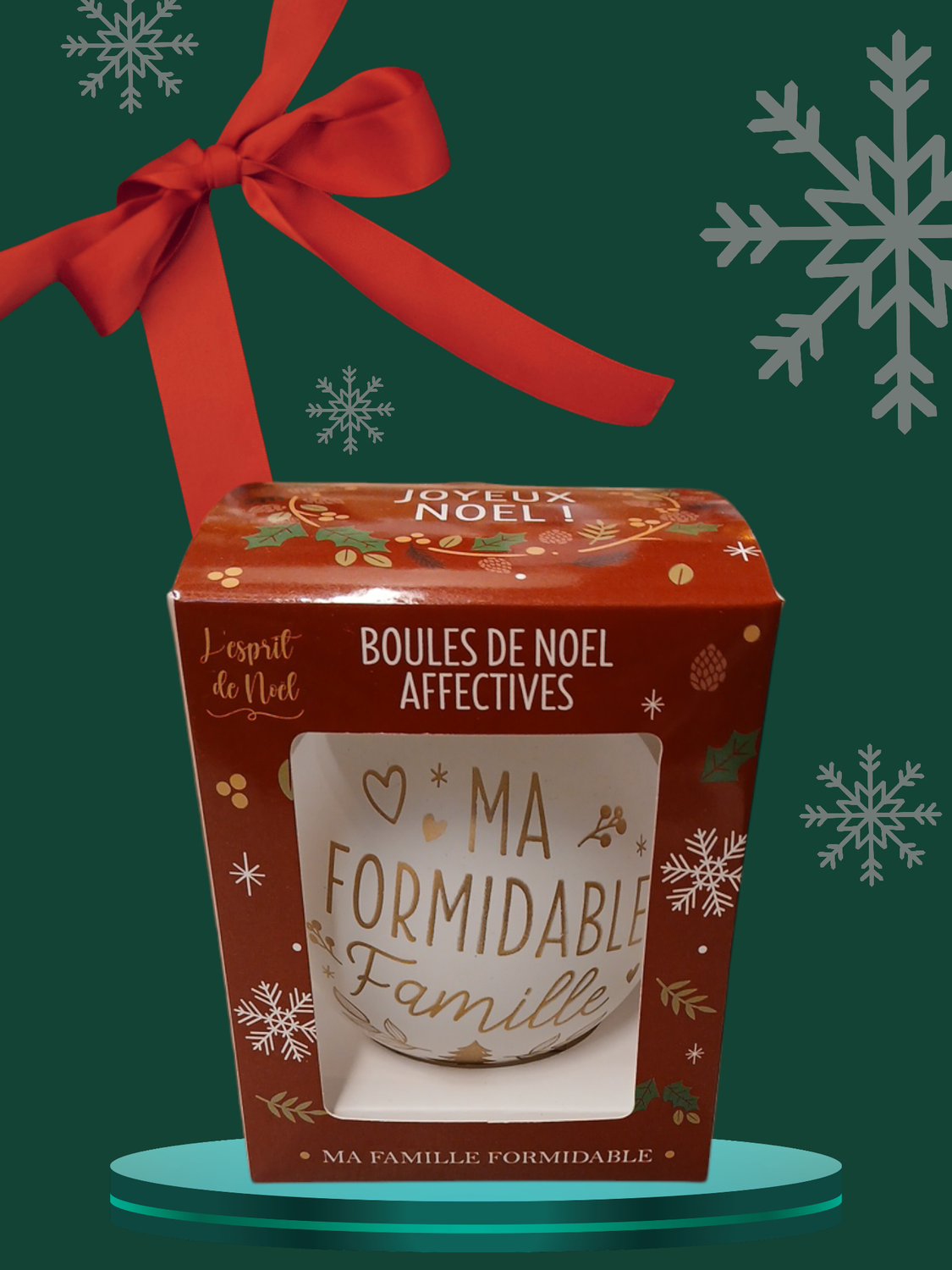 Boule de Noël Ma formidable famille