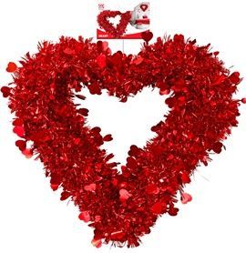 Coeur Brillant Rouge 40cm