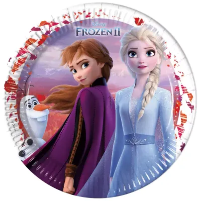 Assiette carton Frozen 2 x 8