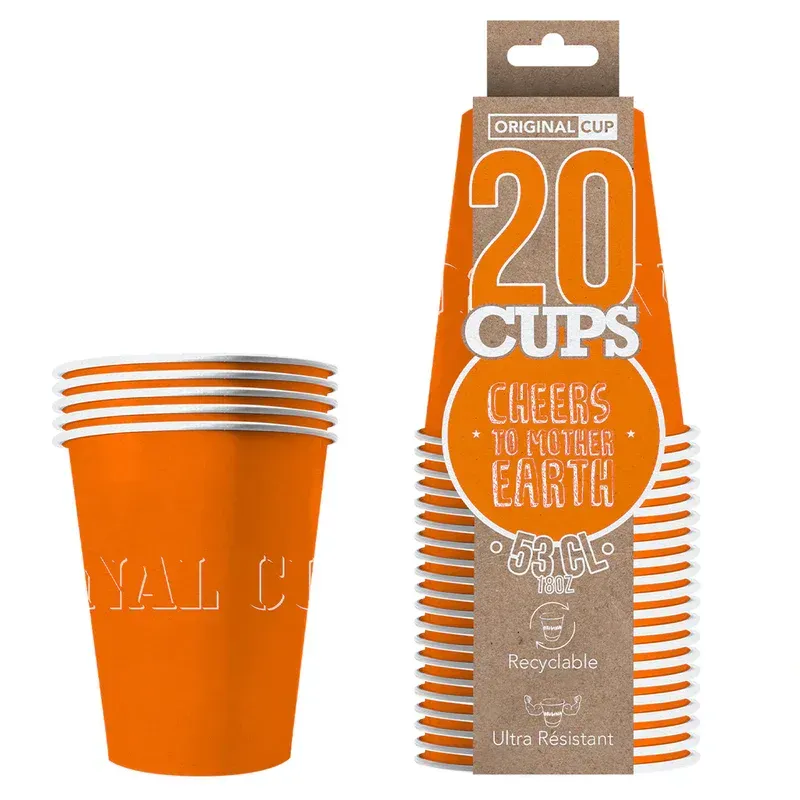 Gobelet original cup carton orange x 20