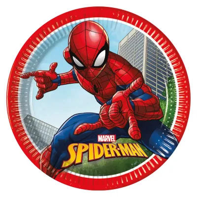 Assiette carton Spiderman 23cm  x8