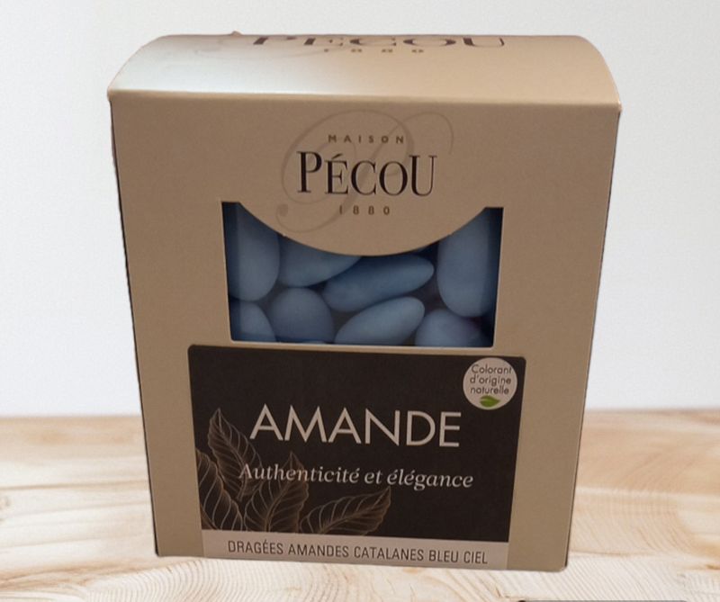 Dragées bleu Amande Cataline Pécou 500gr