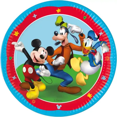 Assiette en carton Mickey 23CM par 8
