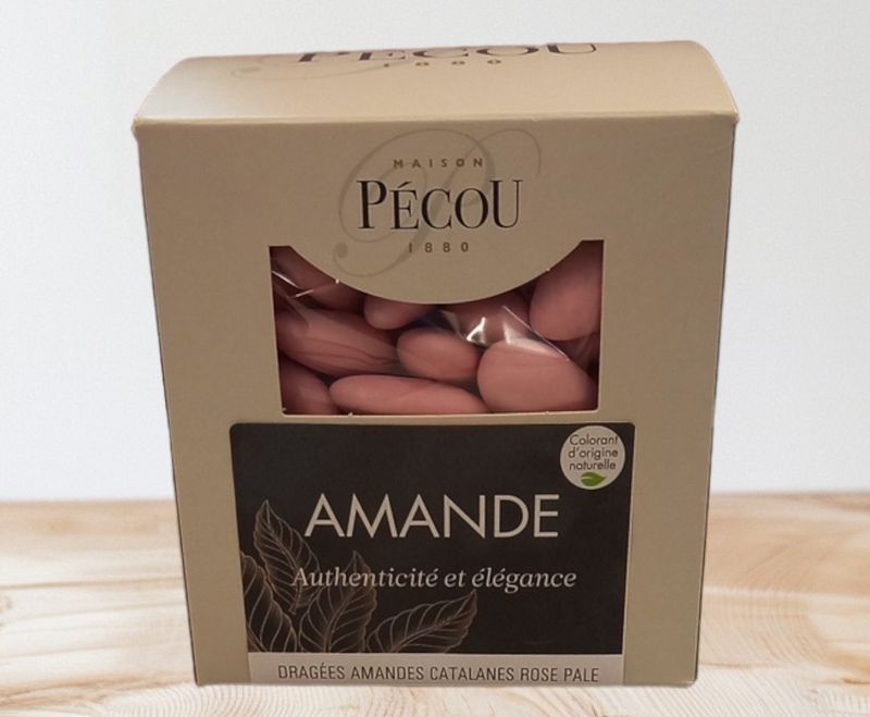 Dragées rose Amande Cataline Pécou 500gr