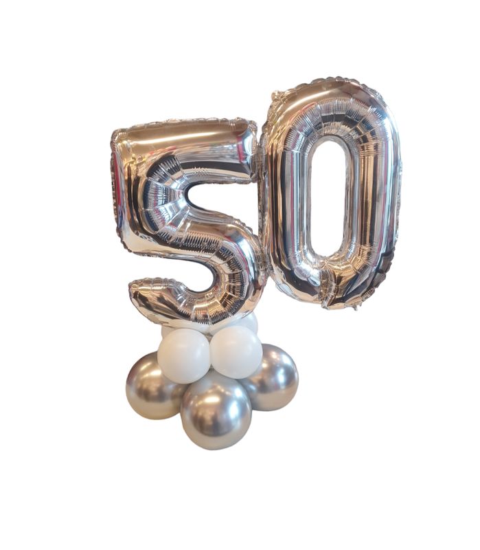 Bouquet ballon chiffre personnalisable 