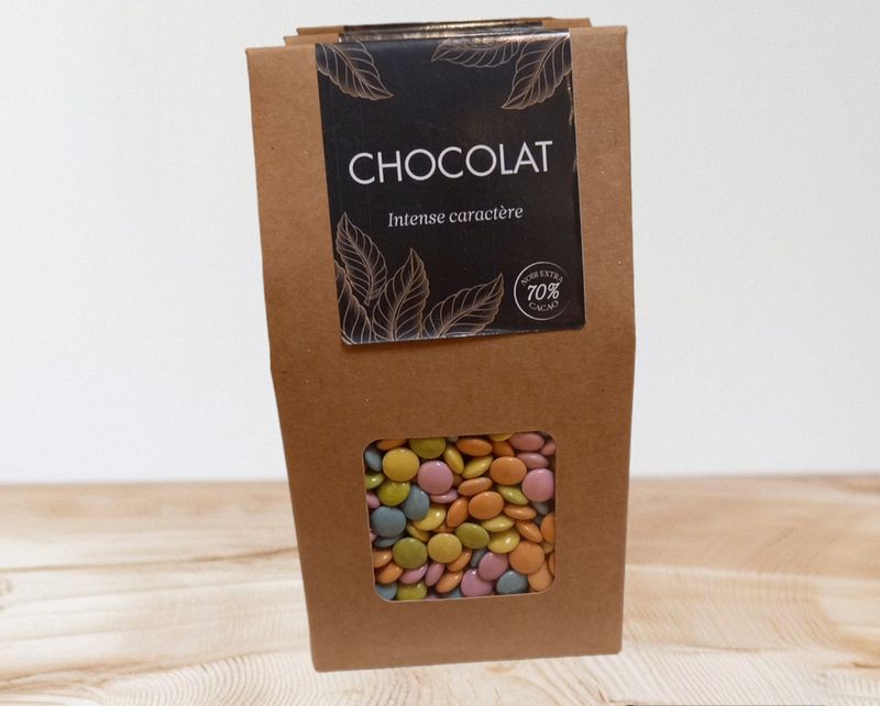 Dragées mini lentille multicolore 500gr