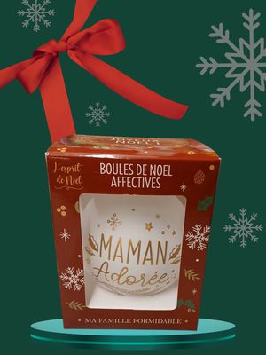 Boule de Noël Maman adorée Boule de Noël Maman adorée