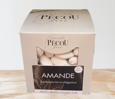Dragées blanche Amande Cataline Pécou 500gr